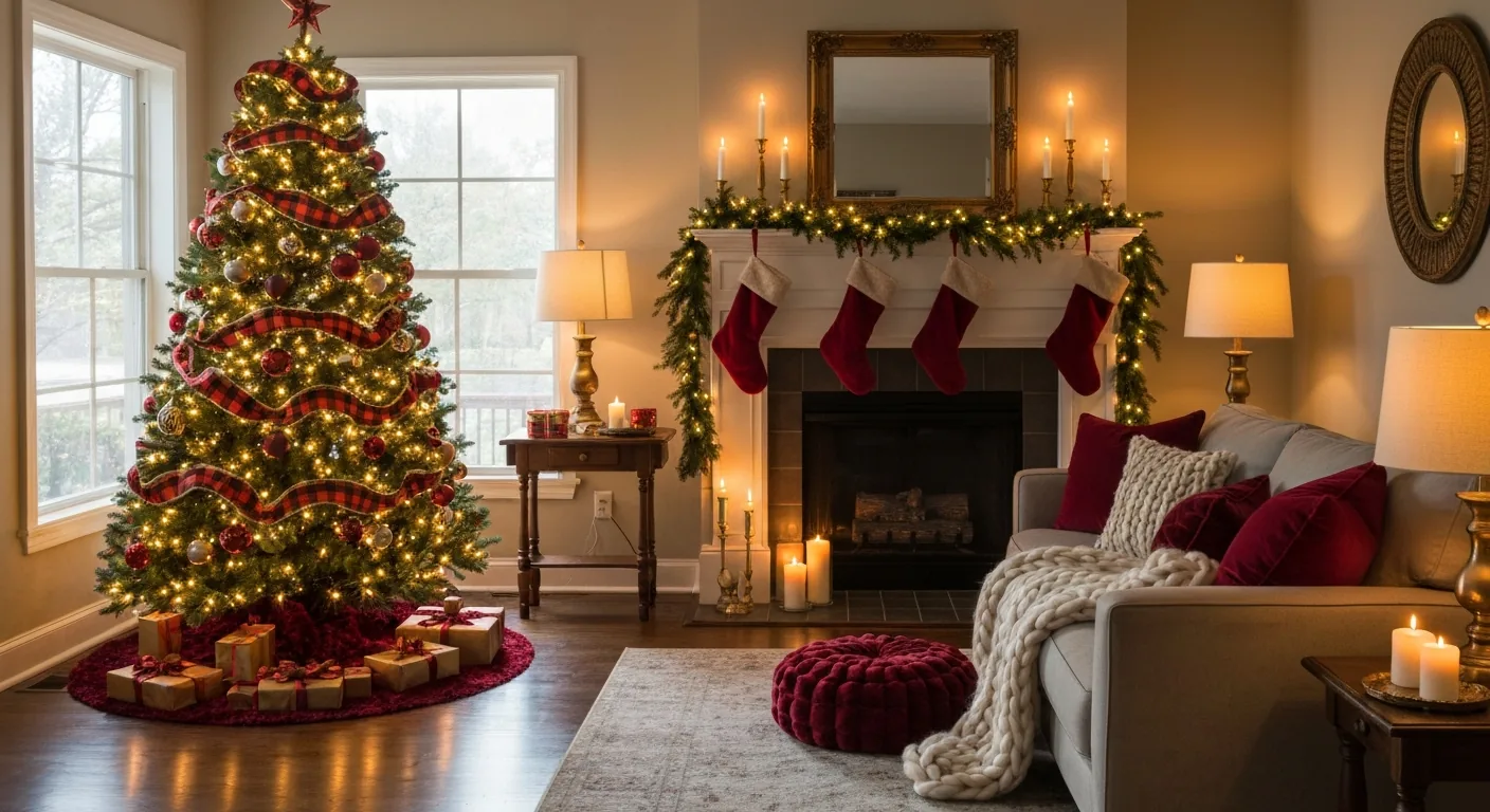 Living Room Christmas Decor Ideas That Look Magazine-Worthy